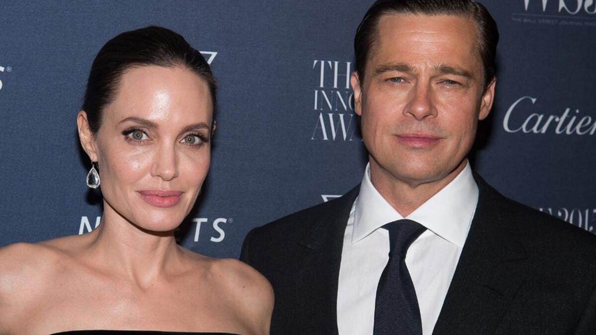 Angelina Jolie Pitt and Brad Pitt in 2015