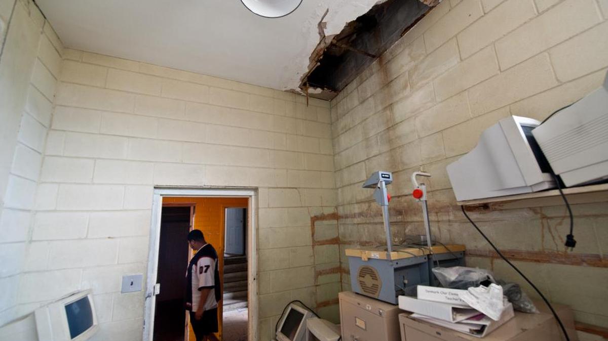 This 2012 photo from Denmark-Olar Elementary School in Bamberg shows conditions typical in many of South Carolina’s “corridor of shame” schools.