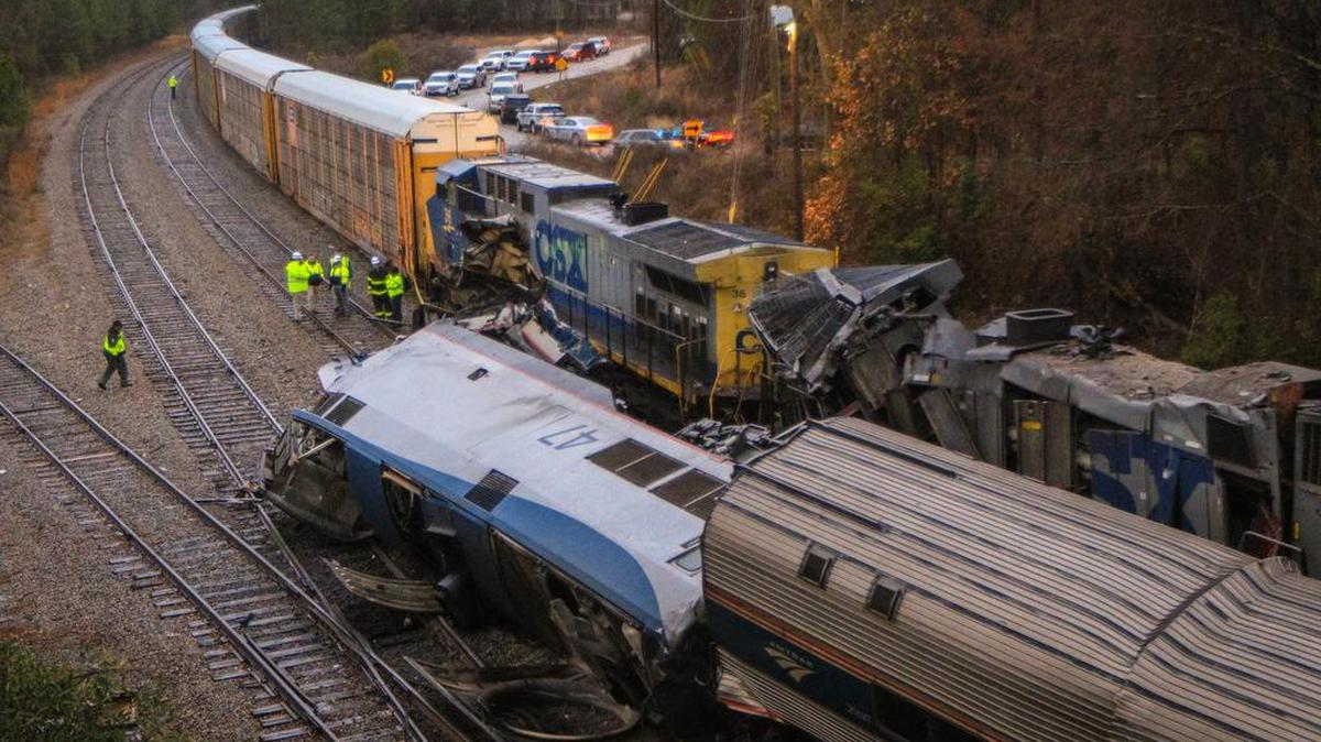An Amtrak commuter train crashed into a parked CSX freight train in Cayce on Feb. 4.