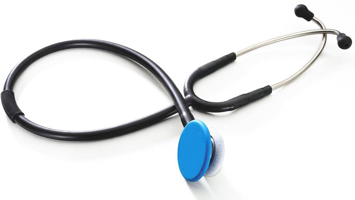 The SafeSEAL(TM) antimicrobial soft diaphram slips onto any stethoscope effortlessly. Changed only once a week, SafeSEAL(TM)  helps provide protection against harmful bacteria commonly found on stethoscopes. Available in adult, pediatric and infant sizes. (PRNewsFoto)
