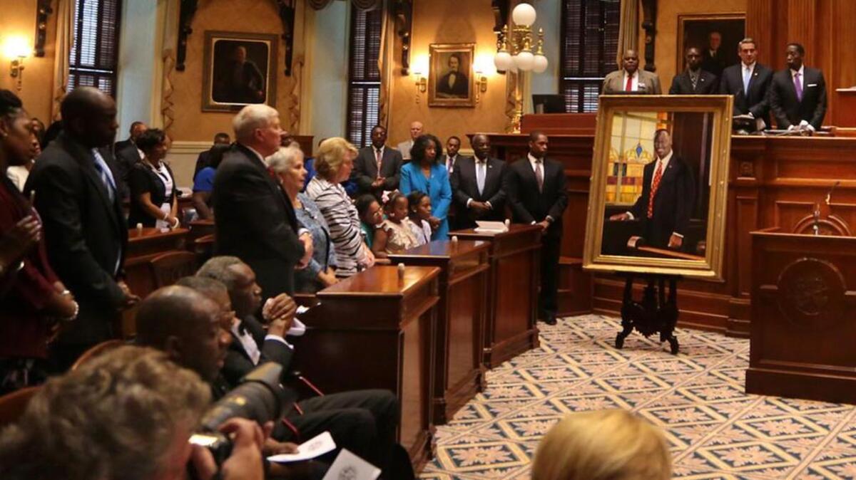 Legislators, family and friends gathered in May to honor the late state Sen. Clementa Pinckney with an unveiling of his portrait in the Senate chambers.