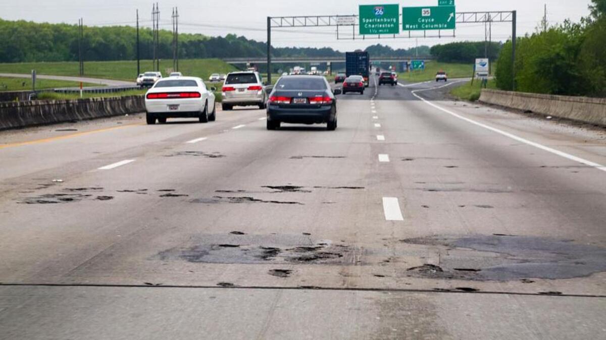 I-77 is deteriorating badly in Lexington County.
