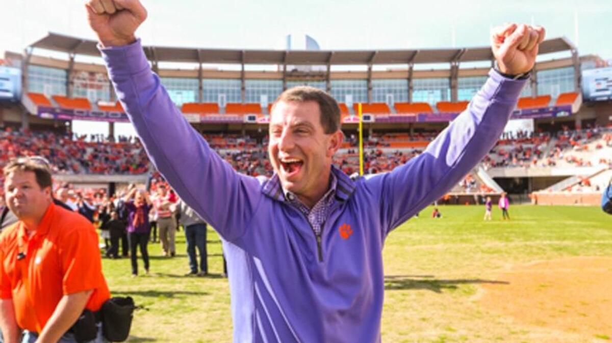 Clemson coach Dabo Swinney