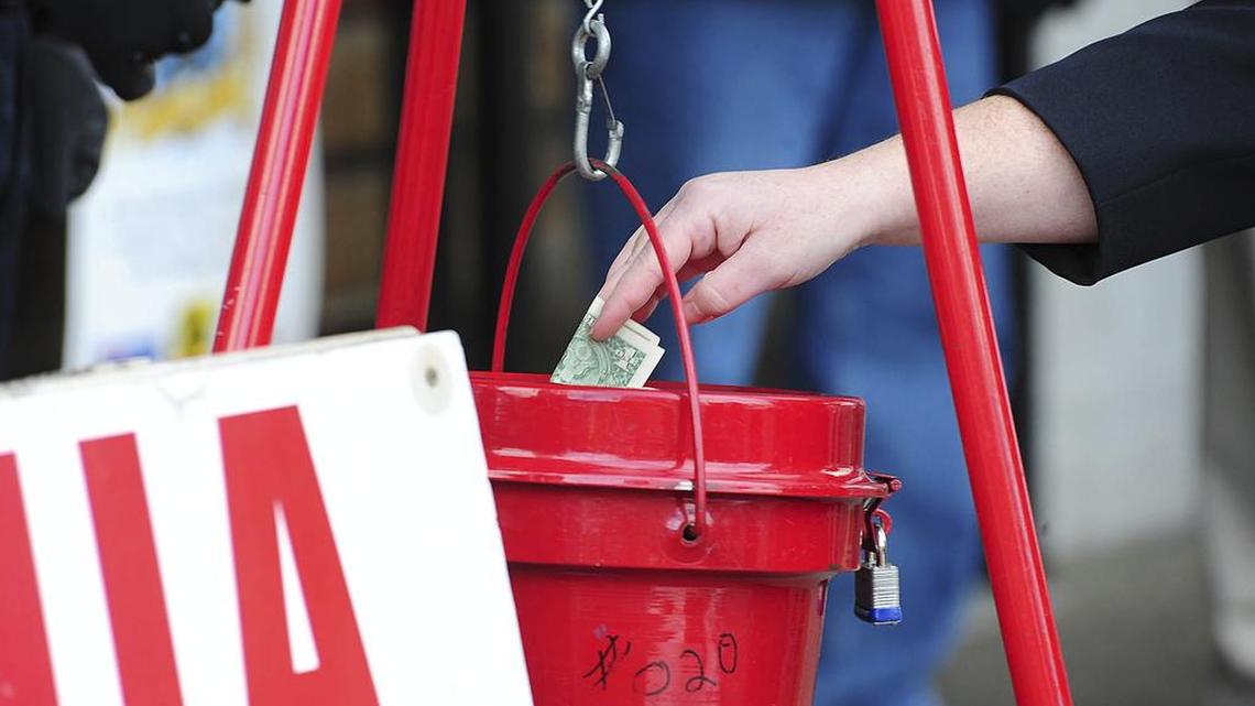 A man is accused of attacking a Salvation Army bell ringer at a Fred Meyer in Vancouver, Washington, on Dec. 4, before taking off with their red kettle filled with cash, the sheriff’s office told multiple media outlets.