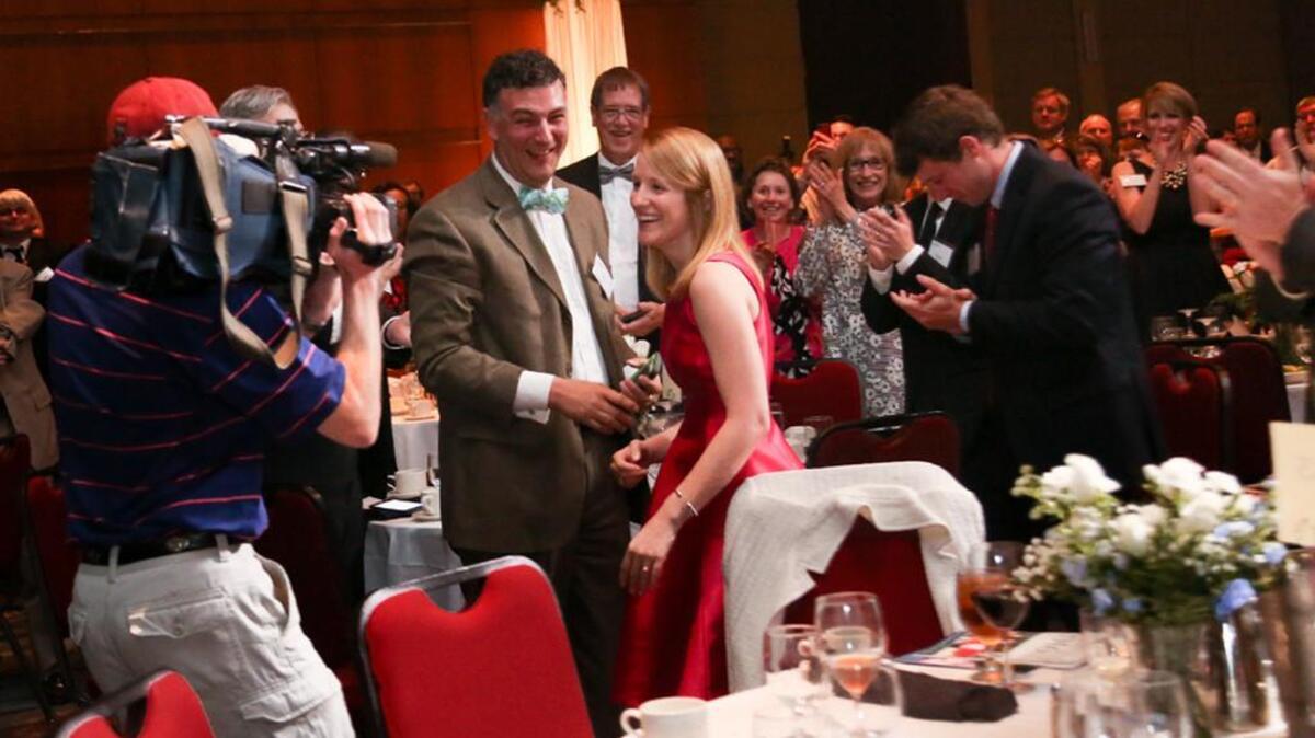 Hand Middle School teacher Jennifer Wise reacts to being named 2017 SC Teacher of the Year. It’s a nice honor, but teachers in general deserve more than we give them.
