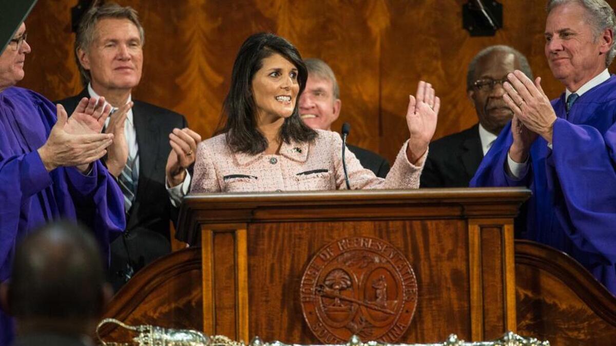 SC Gov Nikki Haley, like other Trump Cabinet-level appointments, is no Ivy Leaguer.