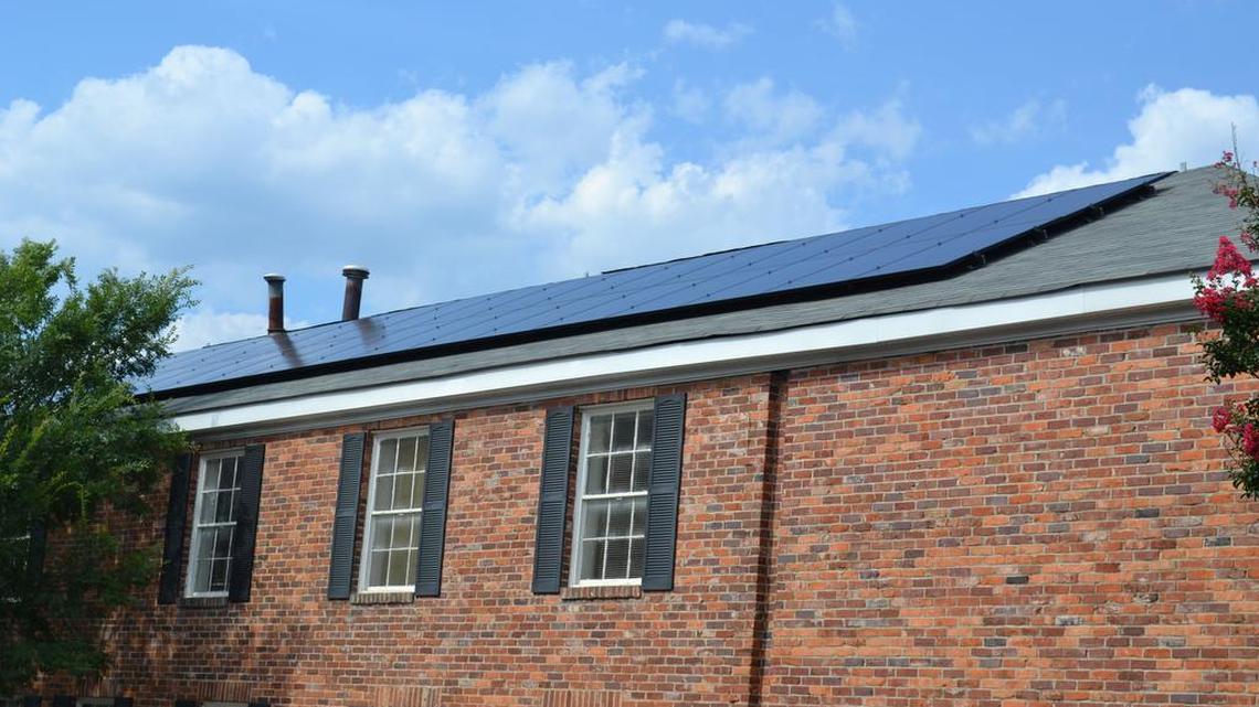 Solar panels at the S.C. Small Business Chamber of Commerce