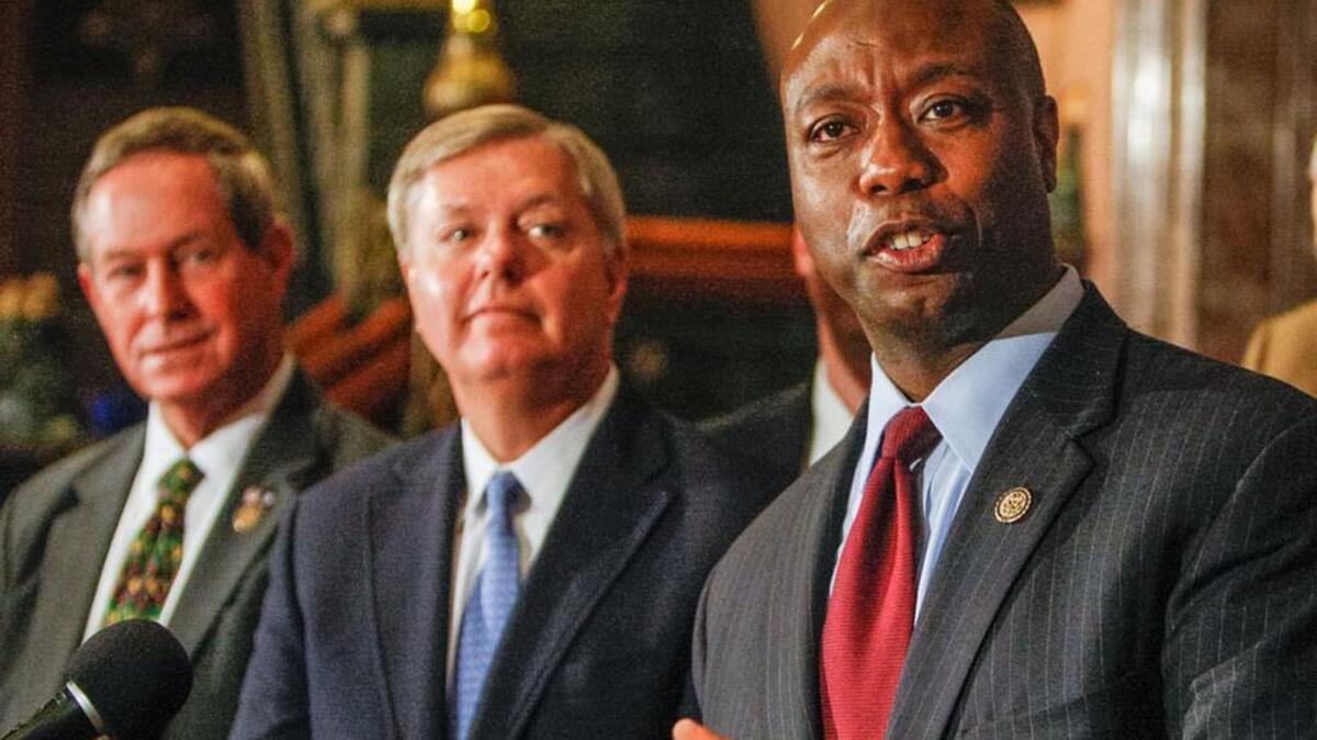 US Rep Joe Wilson and Sens Lindsey Graham and Tim Scott