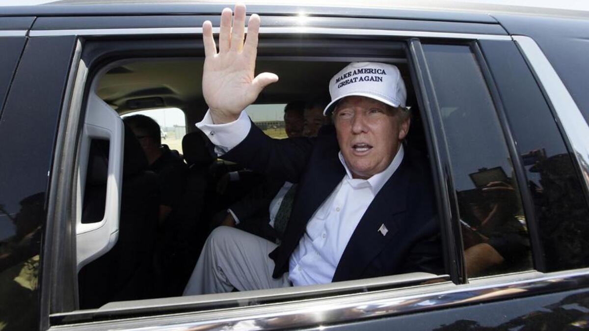 Republican presidential hopeful Donald Trump