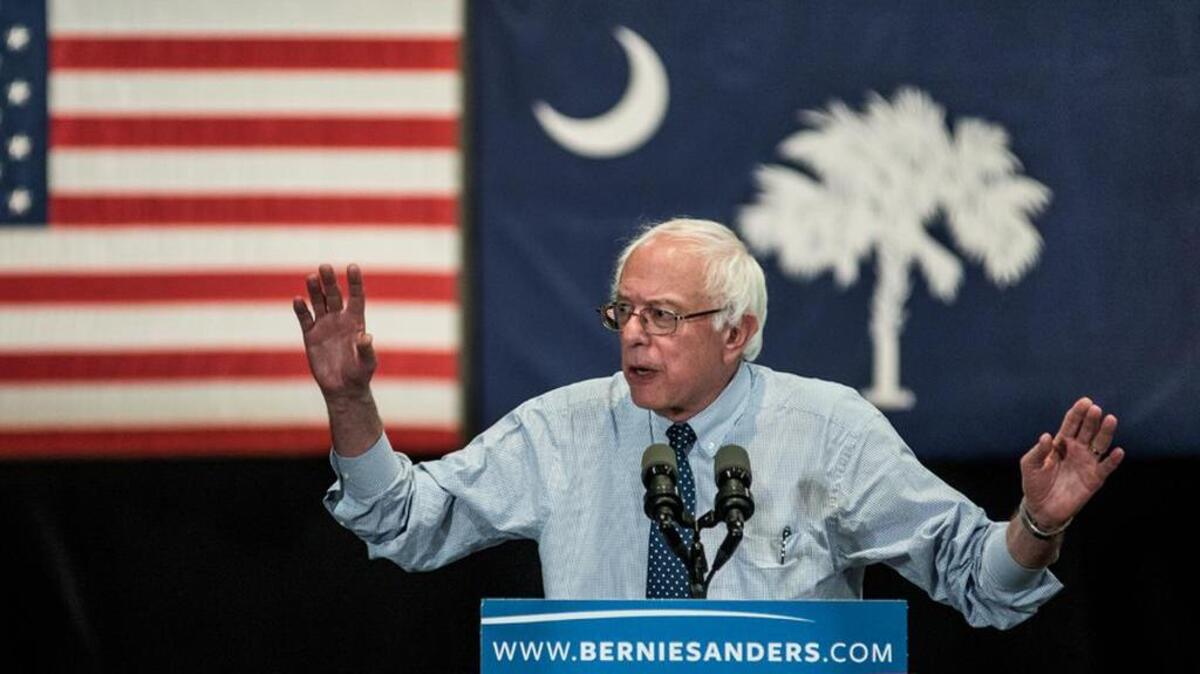 
Democratic presidential hopeful Bernie Sanders speaks to voters in Columbia last week.
