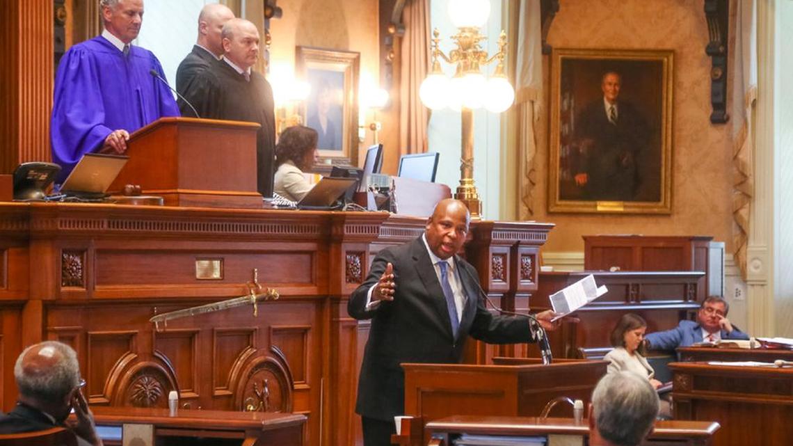 SC Sen Gerald Malloy addresses his colleagues.