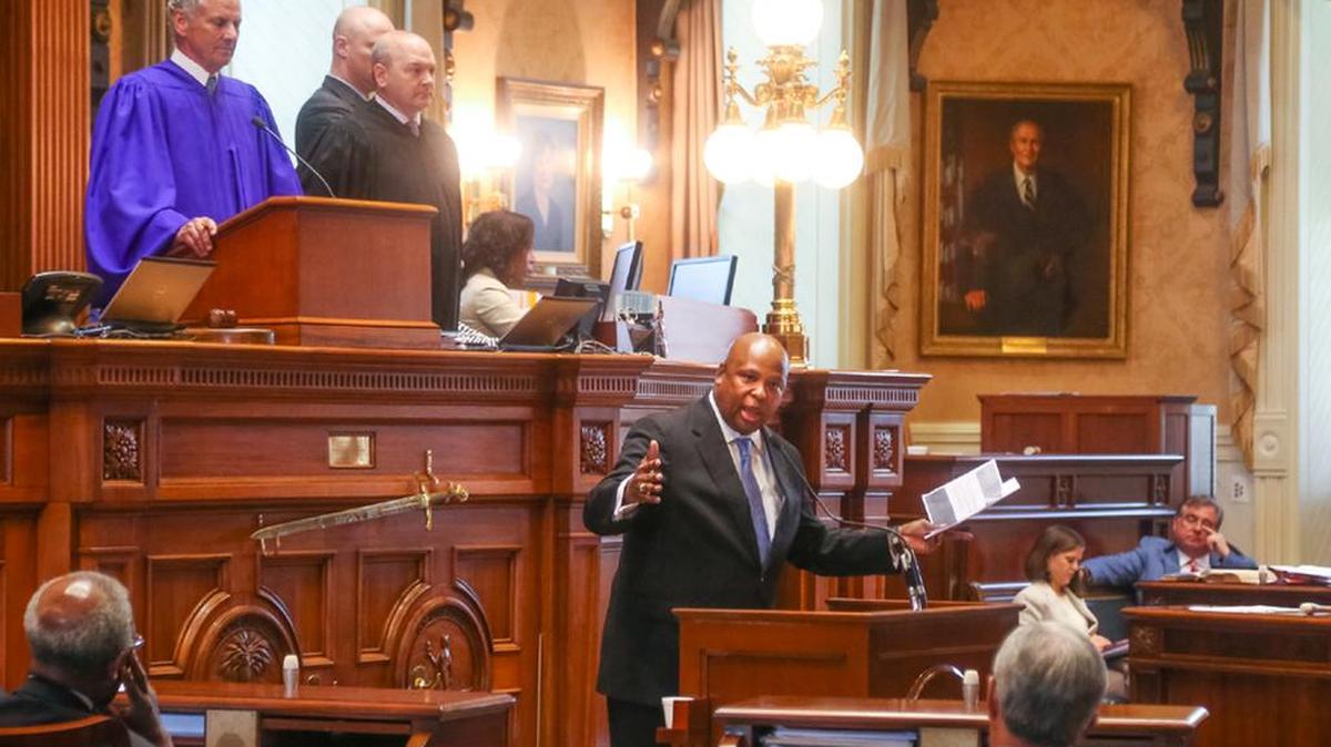 SC Sen Gerald Malloy addresses his colleagues.