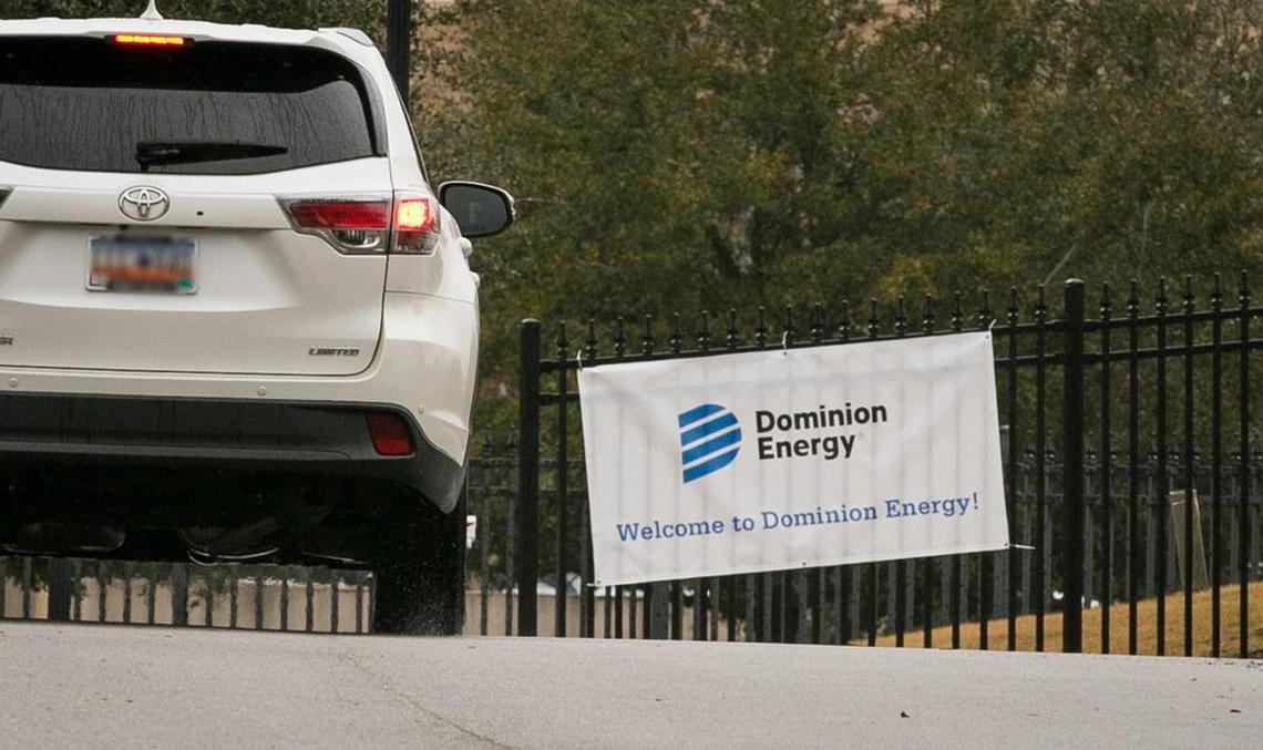 Dominion Energy, who has purchased South Carolina Electric and Gas company, has a temporary sign welcoming people to the campus in Cayce. 1/3/19