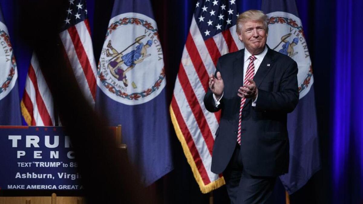 Republican presidential candidate Donald Trump