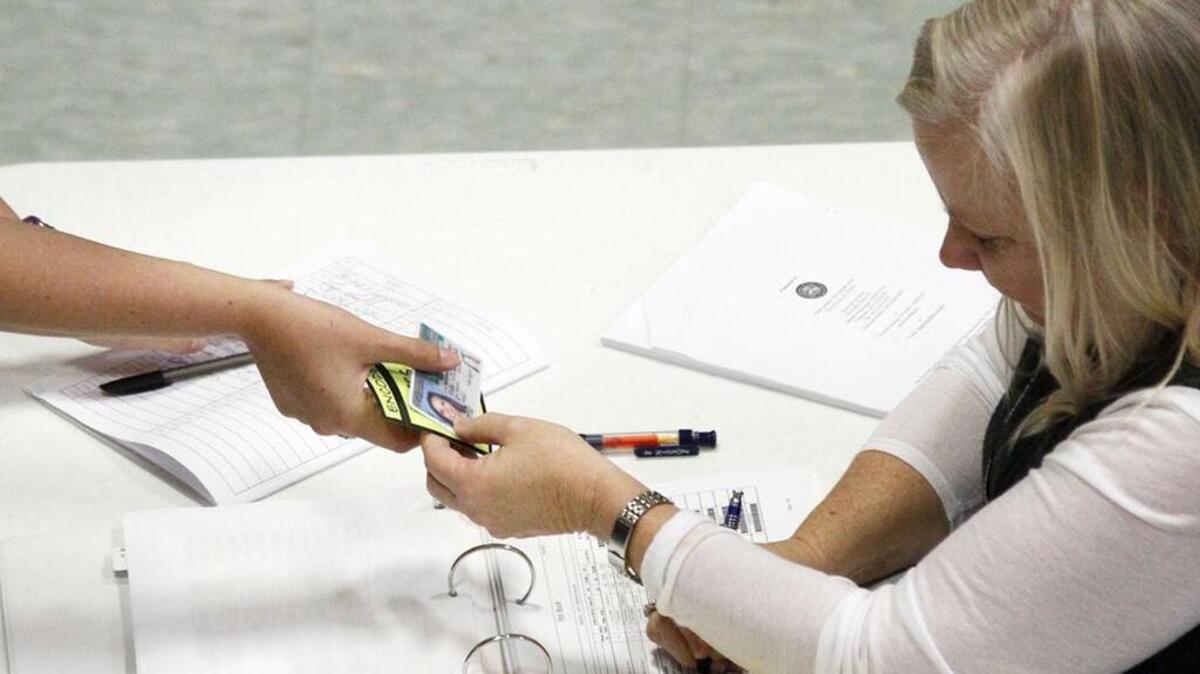 South Carolina is among the states that require voters to produce a photo ID.