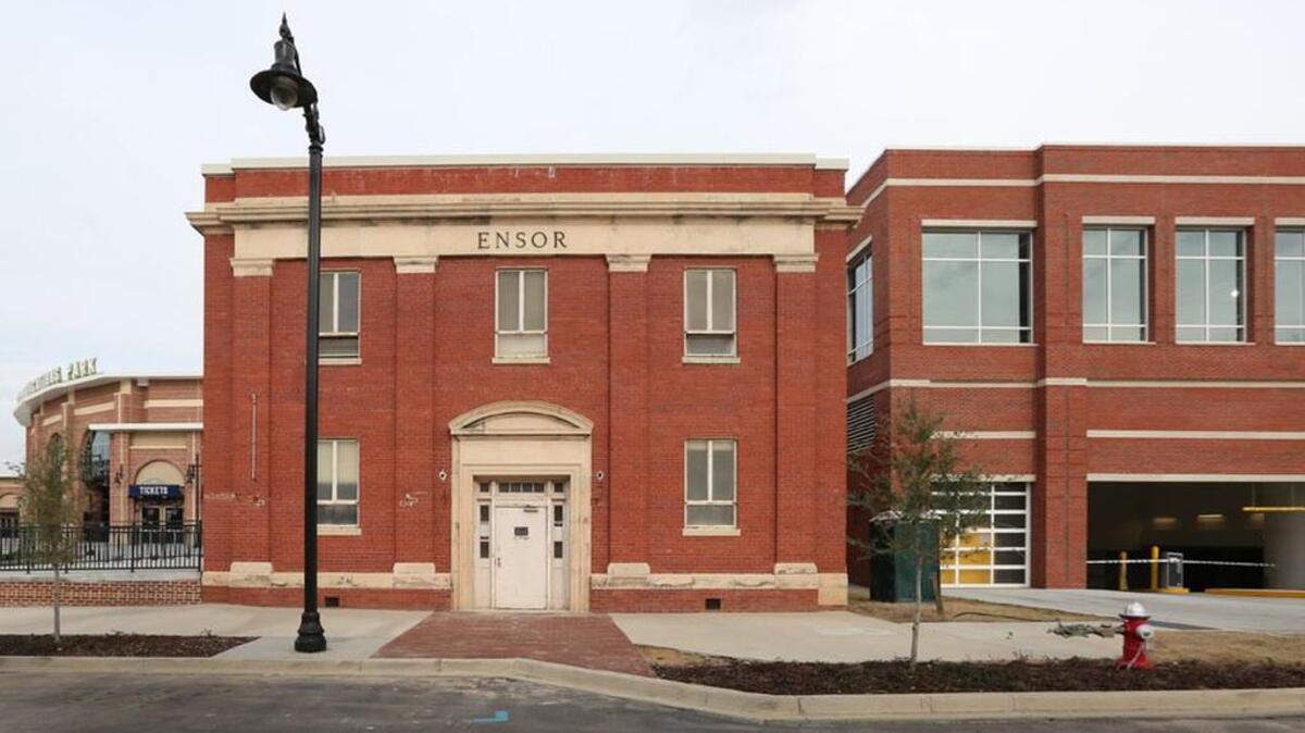 The Ensor building, a former morgue and laboratory, is being renovated for a restaurant, bar or retail space.