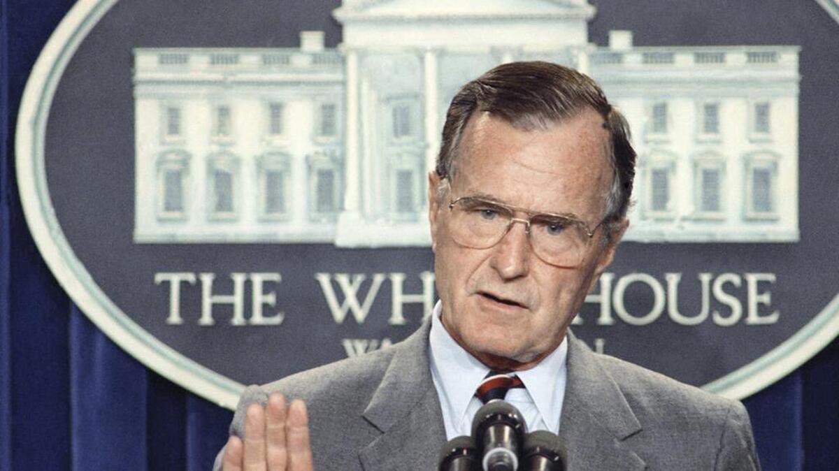 Then-President George H.W. Bush