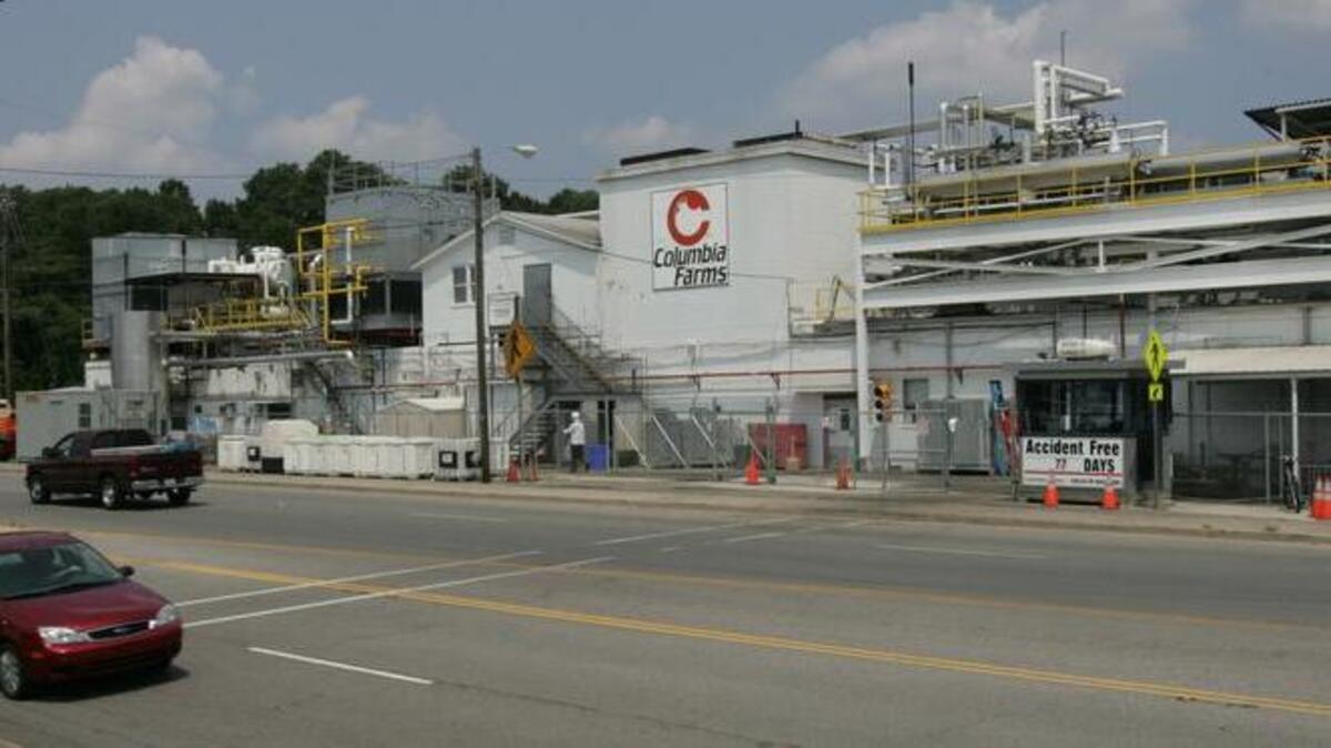 The chicken processing plant in West Columbia