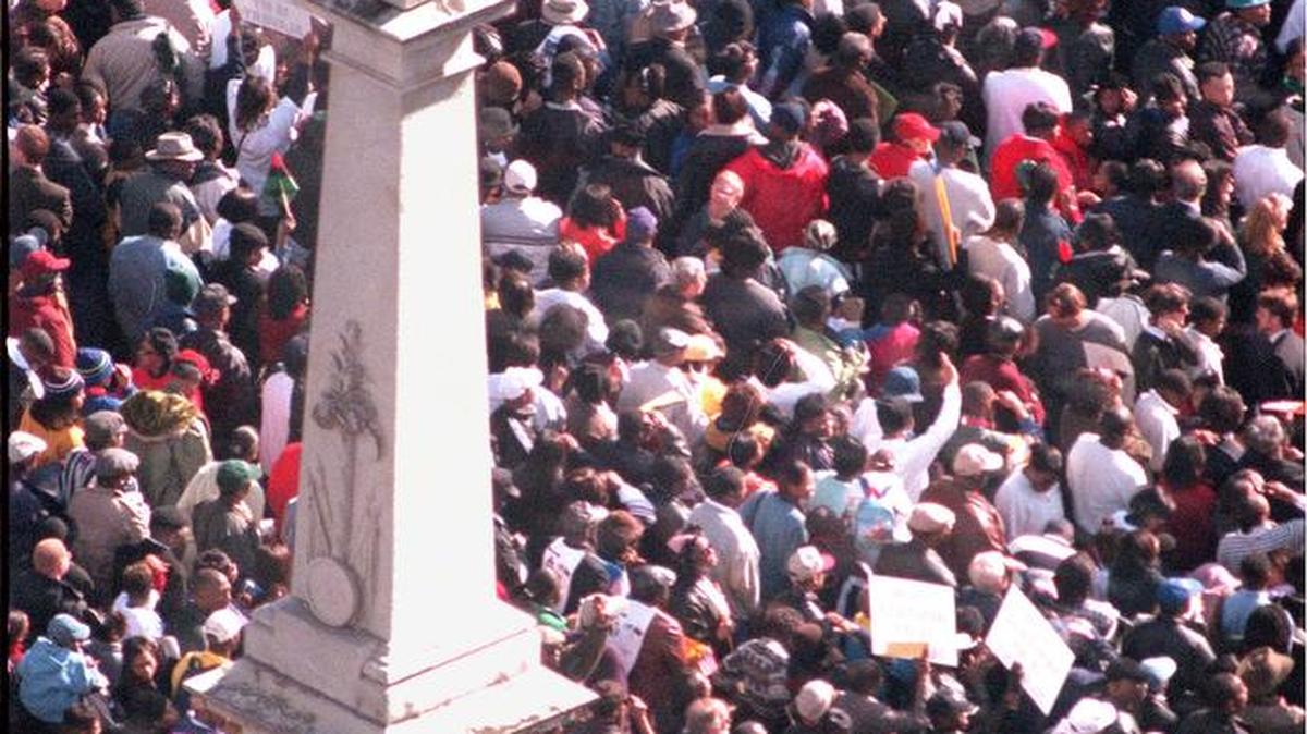 The Confederate soldier monument on the SC State House grounds