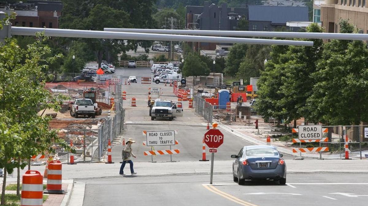 Green Street near the University of South Carolina is being renovated with proceeds from the Richland County transportation penny tax.