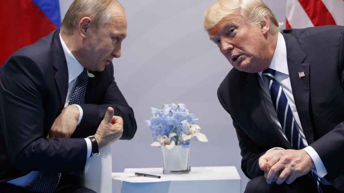 President Donald Trump meets with Russian President Vladimir Putin at the G-20 Summit in Hamburg in June.