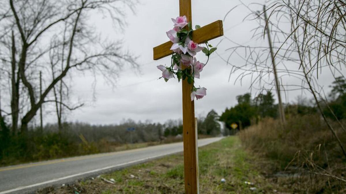 Roadside crosses are proliferating across South Carolina as highway deaths mount.