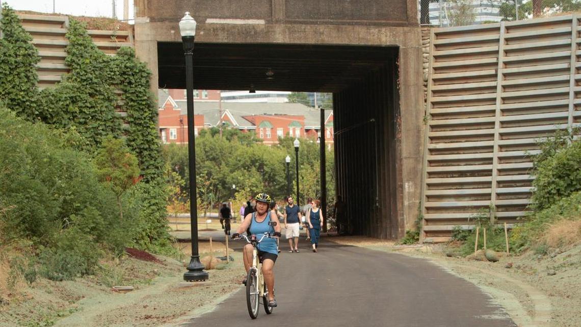 The first phase of the Vista Greenway at the Lincoln Street tunnel was built in 2012. Now the city could extend it to BullStreet.