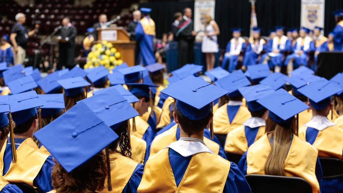 The Fort Mill High School class of 2015 at its commencement. The latest ACT scores suggest that most of South Carolina’s graduating seniors aren’t prepared for college work.
