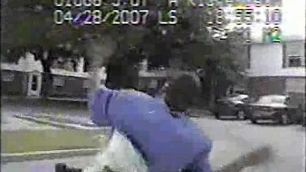 
SC Highway Patrol dashboard camera video shows a state trooper chasing a suspect.
