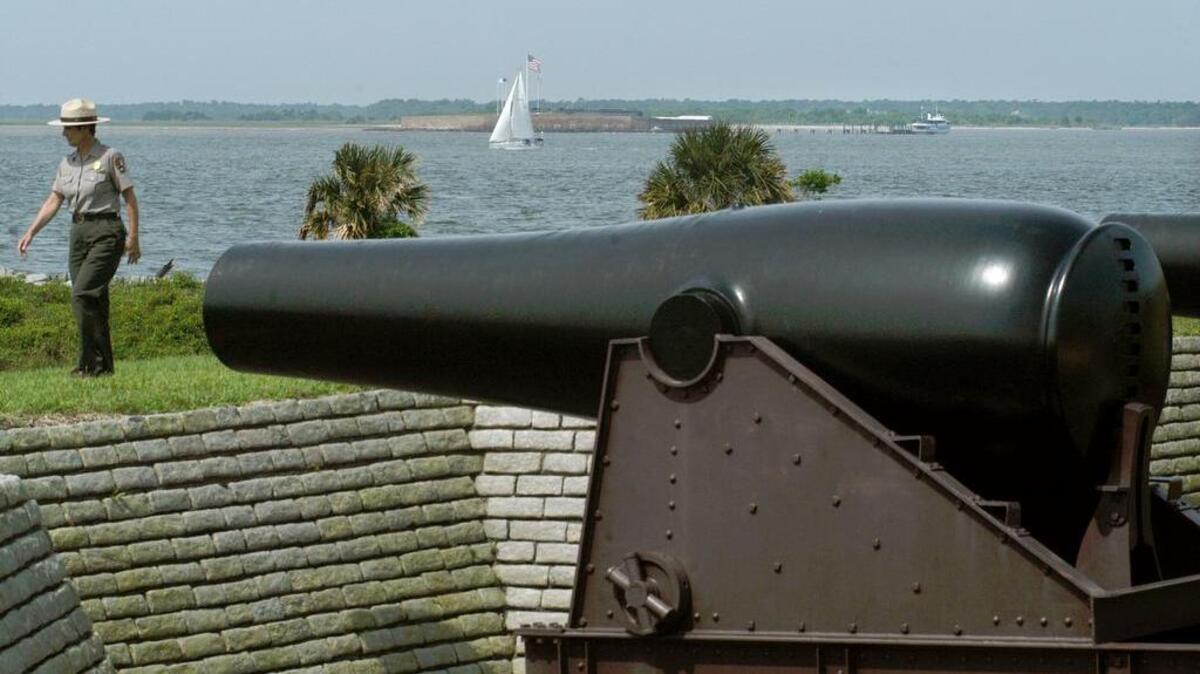 The first shots of the Civil War were fired from Fort Moultrie, on Sullivans Island.