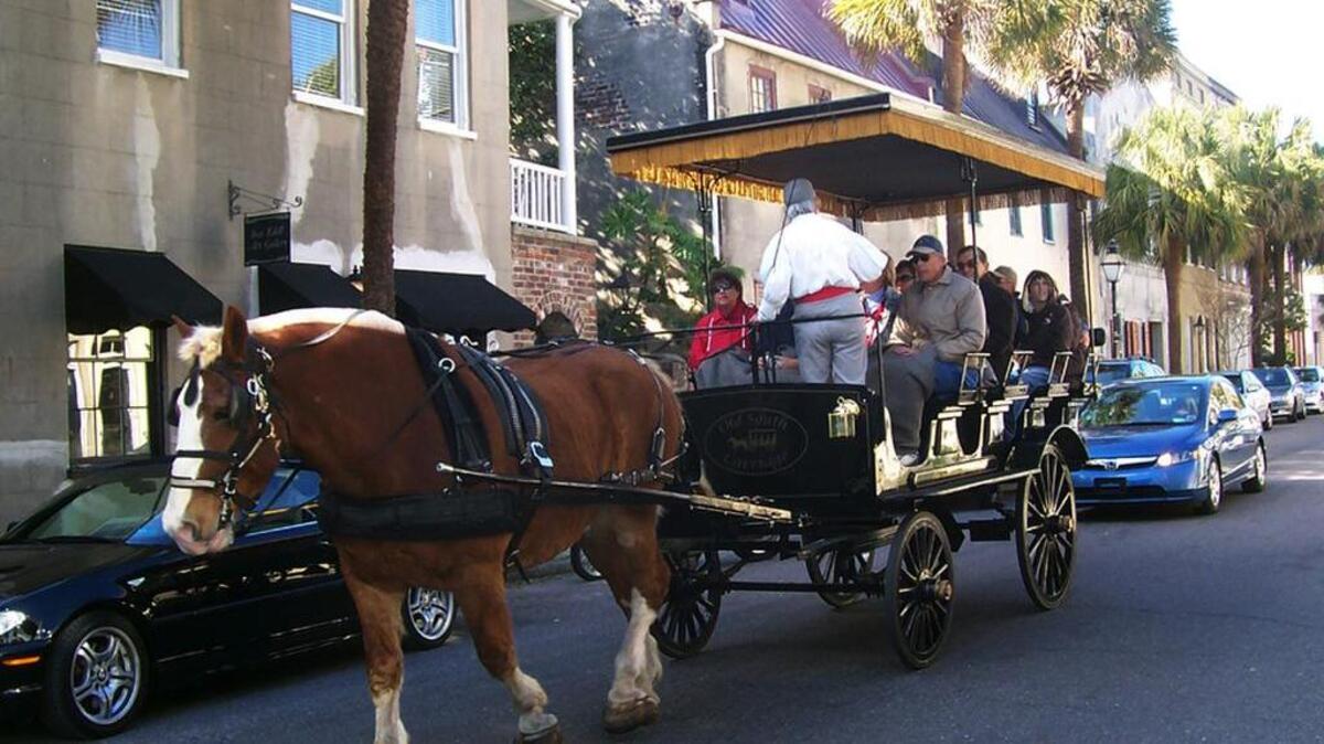 Horse carriage guided tours are one of many favorite tourist attractions in Charleston, recently named the friendliest city in the world.