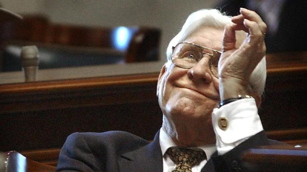 Sen John Drummond greets the opening day of the 2007 SC Legislature.