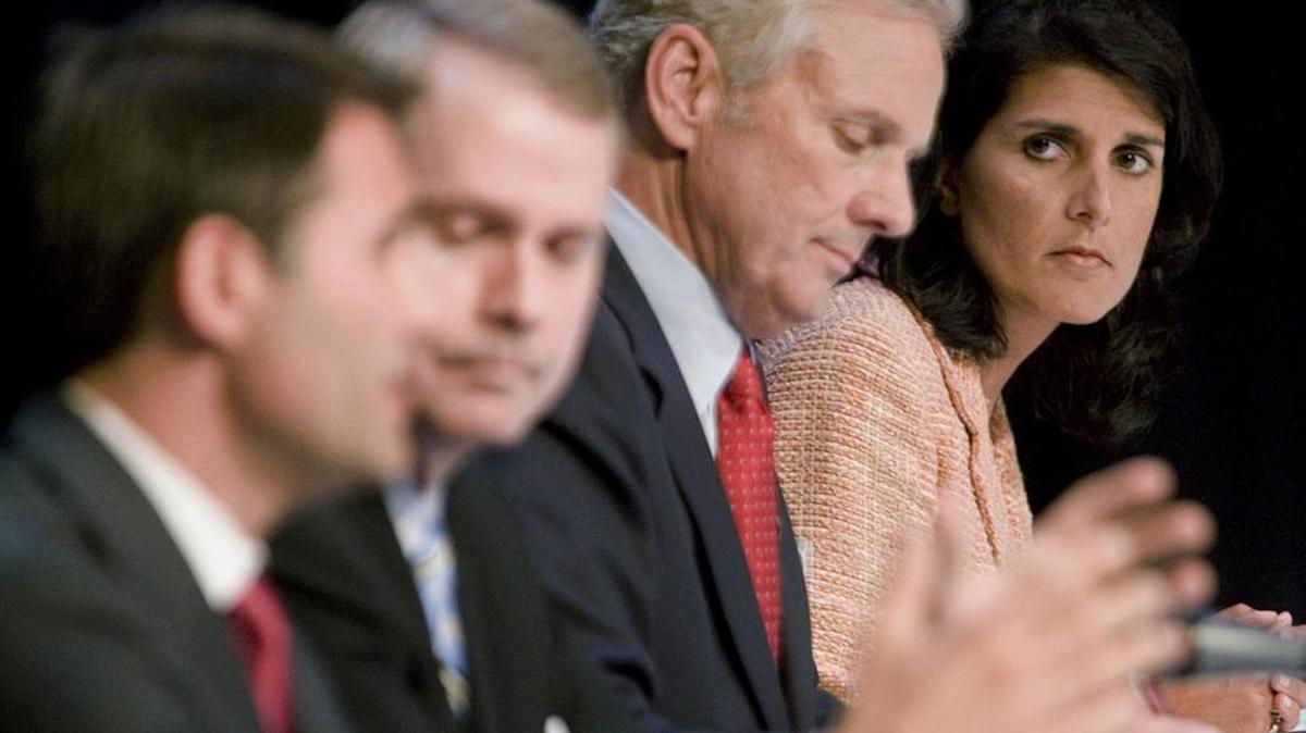 From a 2010 SC Republican gubernatorial debate: Lt. Gov. Andre Bauer, U.S. Rep. Gresham Barrett, state Attorney General Henry McMaster and state Rep. Nikki Haley