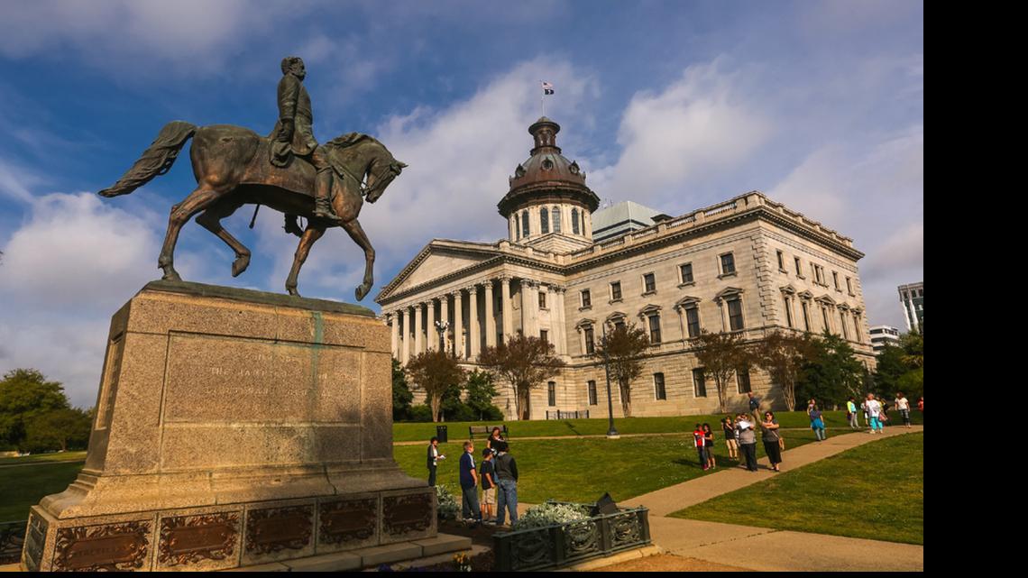 
The Wade Hampton monument on the grounds of the S.C. State House.
