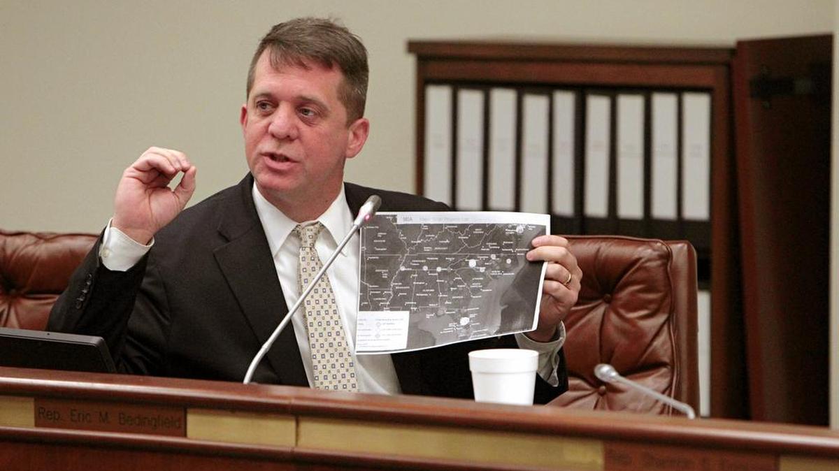 SC Rep James Smith testifies before a House Labor Commerce and Industry subcommittee in 2013 about his bill to make it easier for consumers to afford rooftop solar energy. The bill passed the next year with strong bipartisan support but also with caps that are now limiting the number of new customers who can benefit.