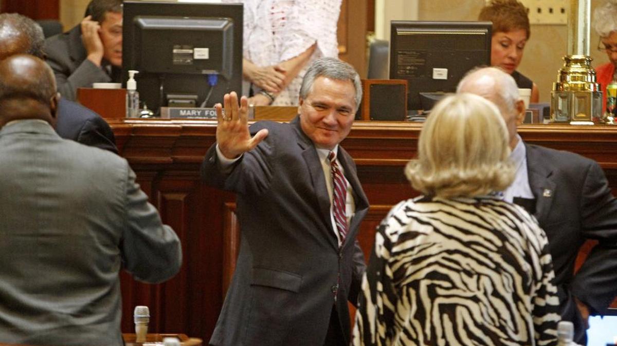 Bobby Harrell was all smiles on what turned out to be his last day presiding over the SC House, in August 2014. The former speaker pleaded guilty that fall to criminal ethics charges.
