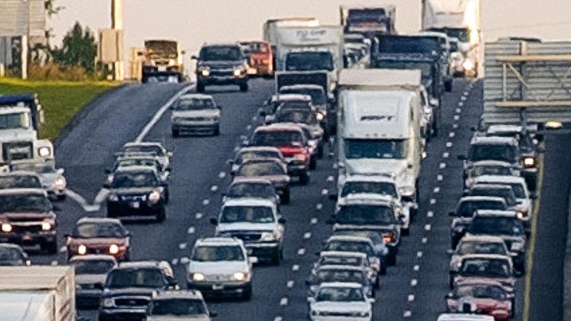 Traffic backs up daily on I-26 near its junction with I-20.
