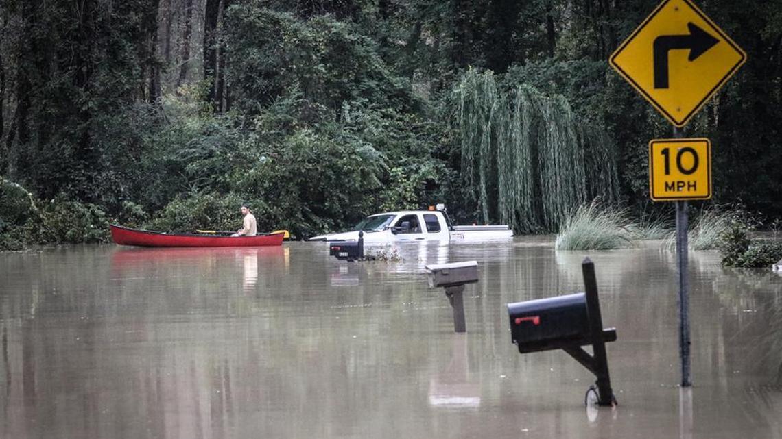 Flood waters ravaged Columbia in October after a deluge and dam breaks.