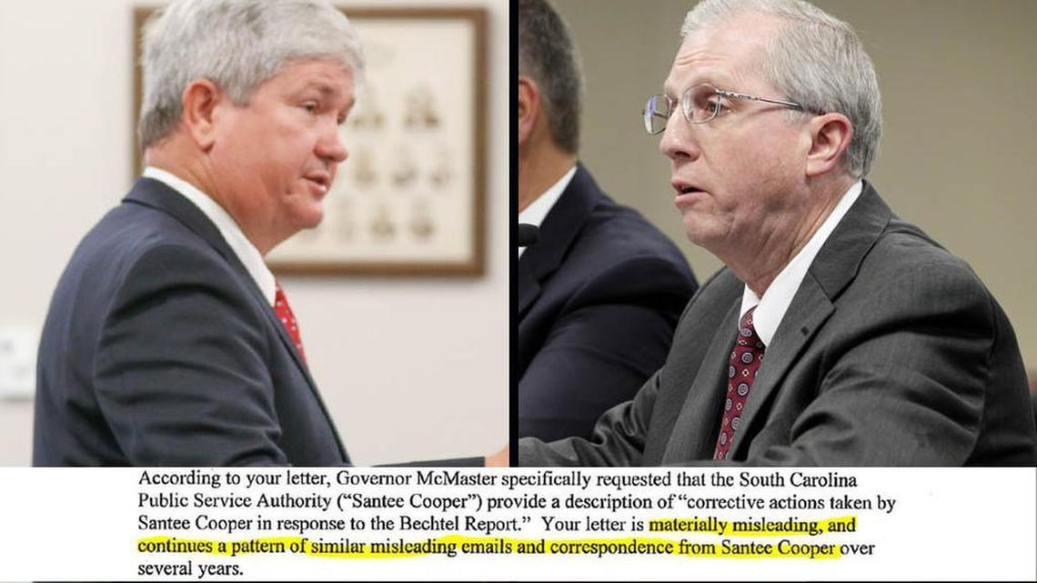 Lonnie Carter, then CEO of Santee Cooper, and SCANA CEO Kevin Marsh testify about their abandoned nuclear construction project at the VC Summer facility.