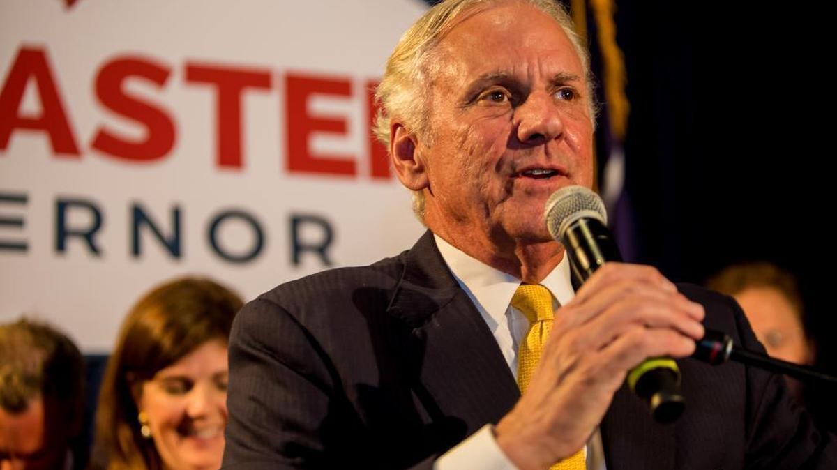 SC Gov Henry McMaster celebrates his first-place finish in last week’s Republican primary.