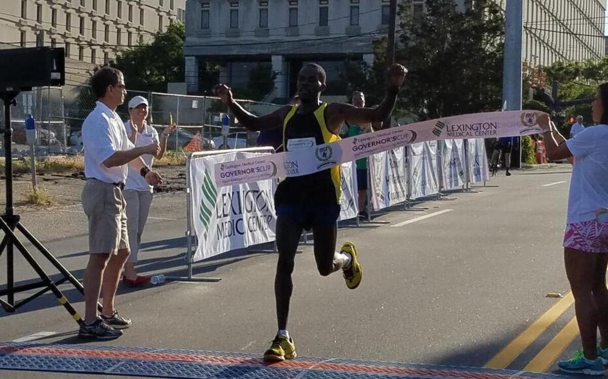 Men’s and overall winner Nicholas Zurgat