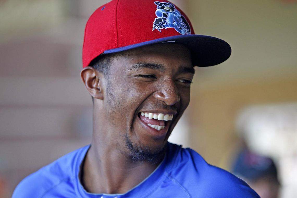 Carl Edwards Jr. pitched for the Tennessee Smokies in 2014.