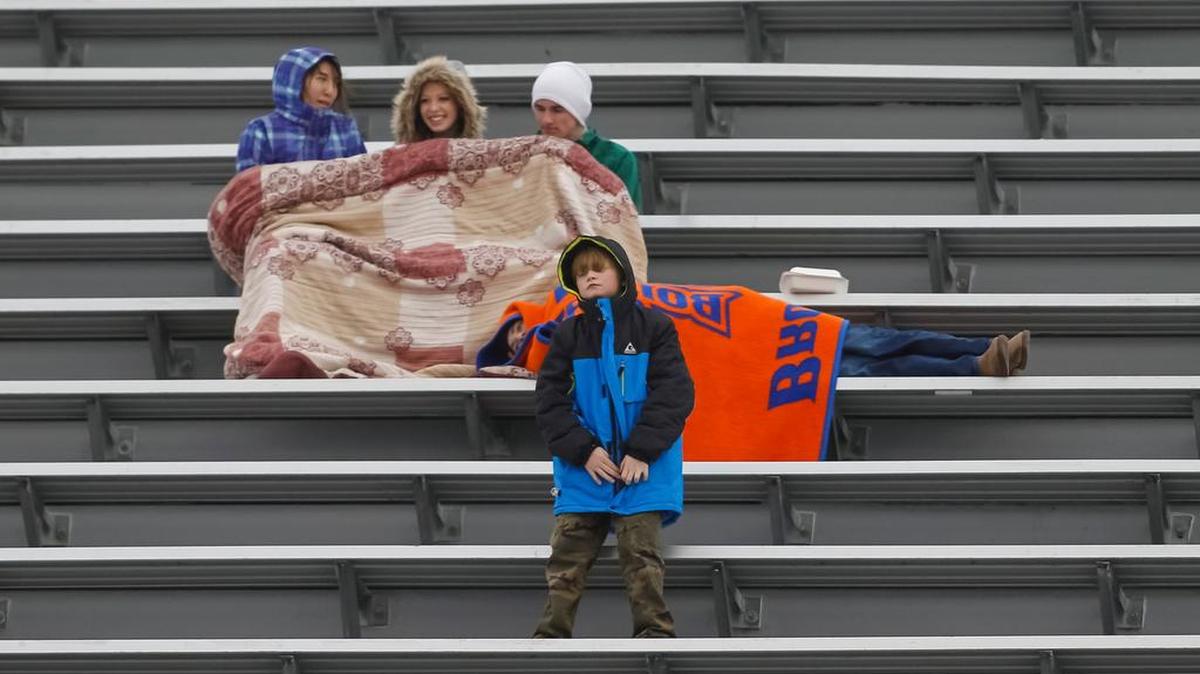 Empty seats at a December bowl