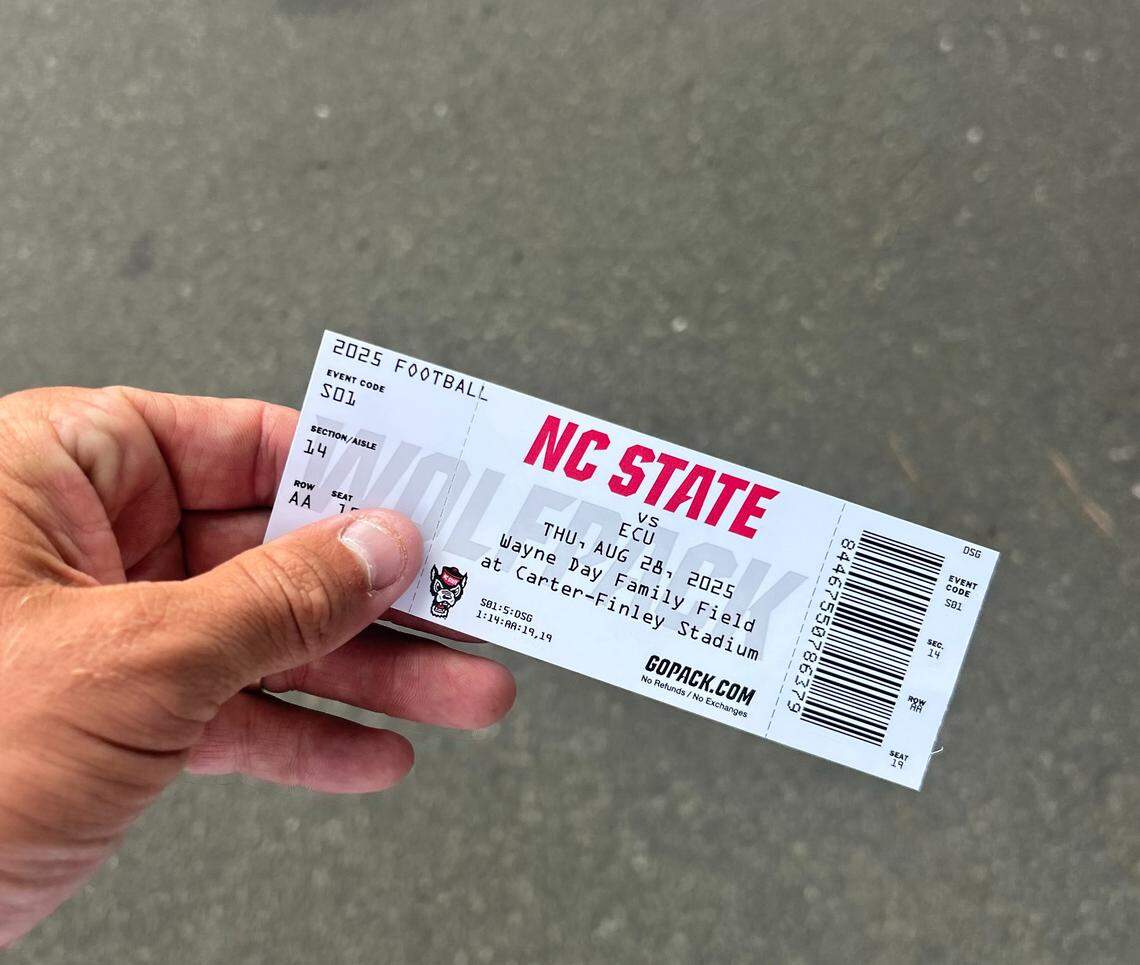 As part of his “six games in five days” college football tour, Hunter King drove directly to the stadium and bought a ticket on site for NC State-ECU, Duke-Elon and App State-Charlotte. For the three games in higher demand (Clemson-LSU, South Carolina-Virginia Tech and UNC-TCU), he bought tickets online ahead of time.