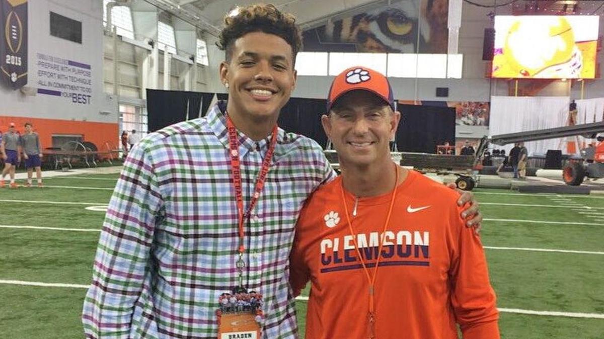 Braden Galloway and Dabo Swinney