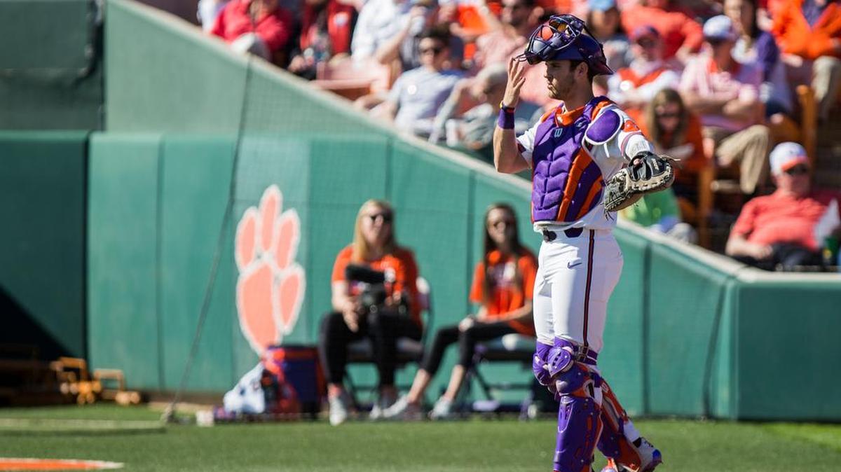 Clemson catcher Kyle Wilkie had a pair of hits Wednesday night against Michigan State.
