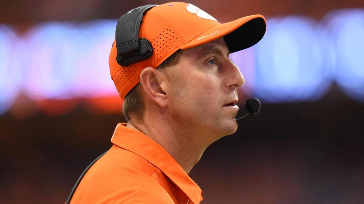 Clemson coach Dabo Swinney spoke with media members during a teleconference on Tuesday.