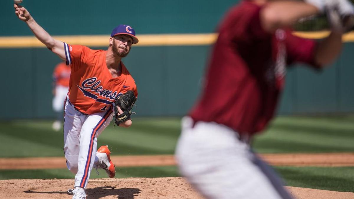 Clemson starting pitcher Alex Eubanks was drafted in the 14th round of the MLB Draft on Wednesday by the Texas Rangers.