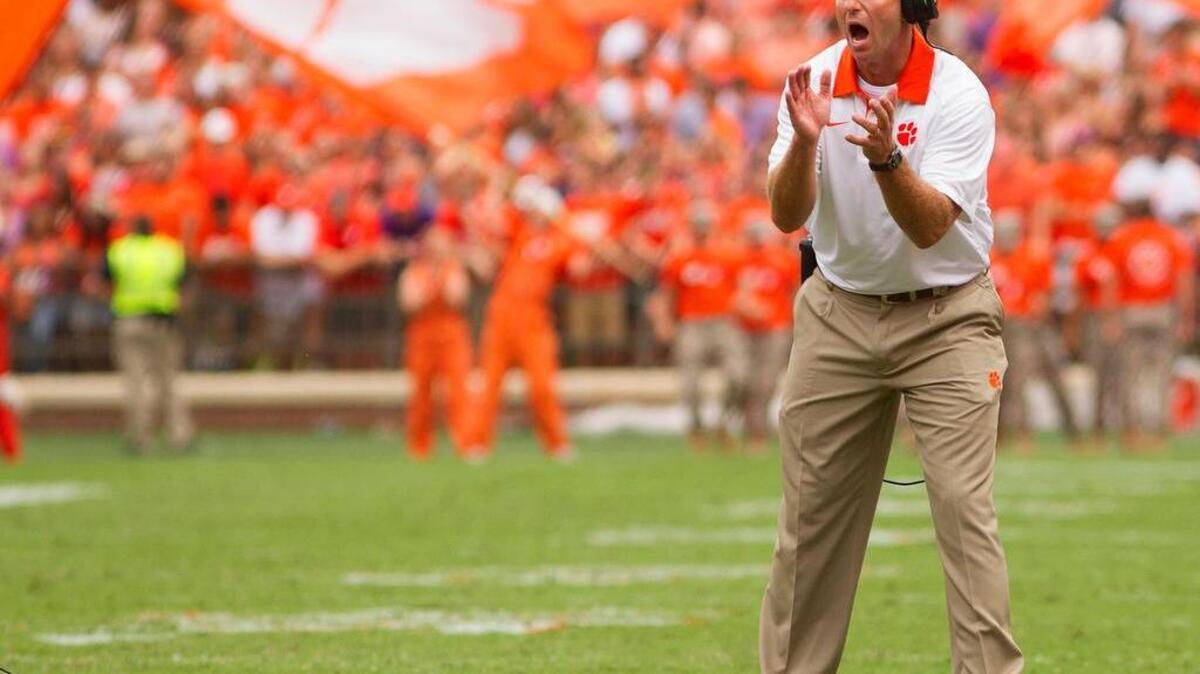
Clemson coach Dabo Swinney
