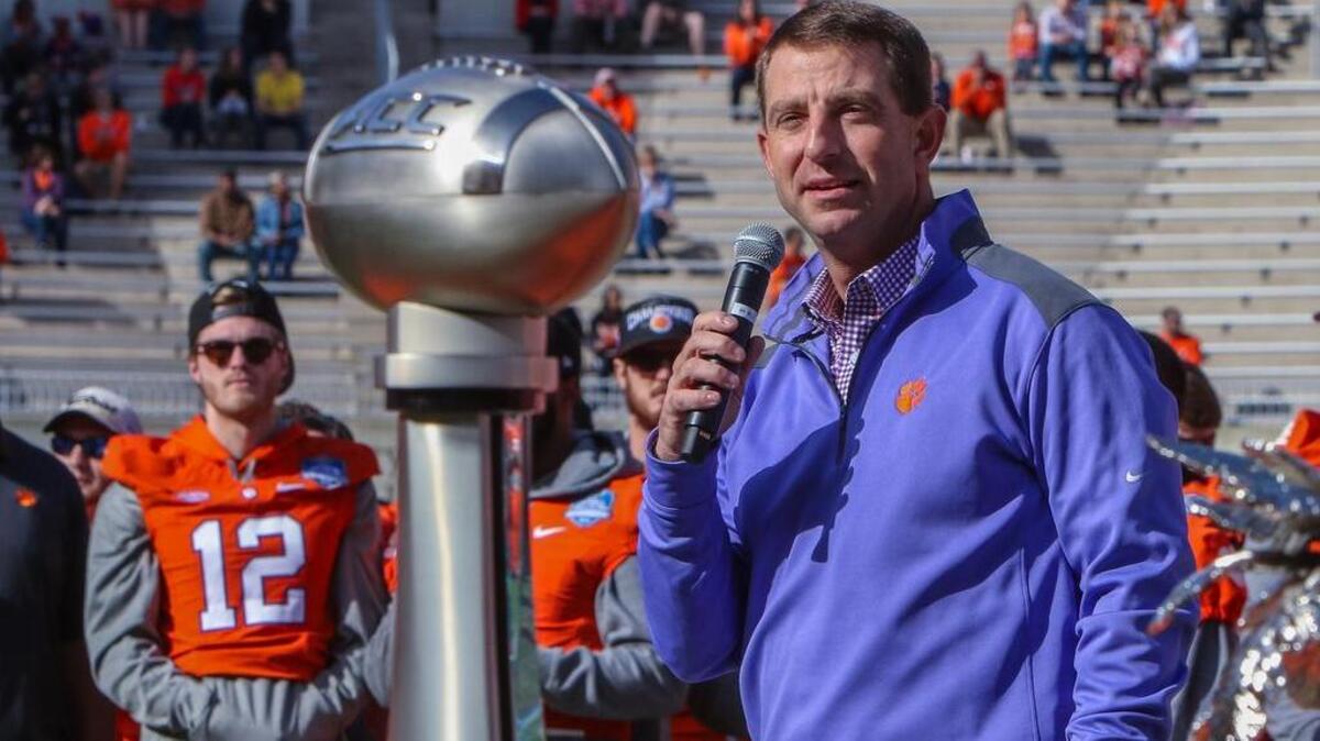 Clemson coach Dabo Swinney
